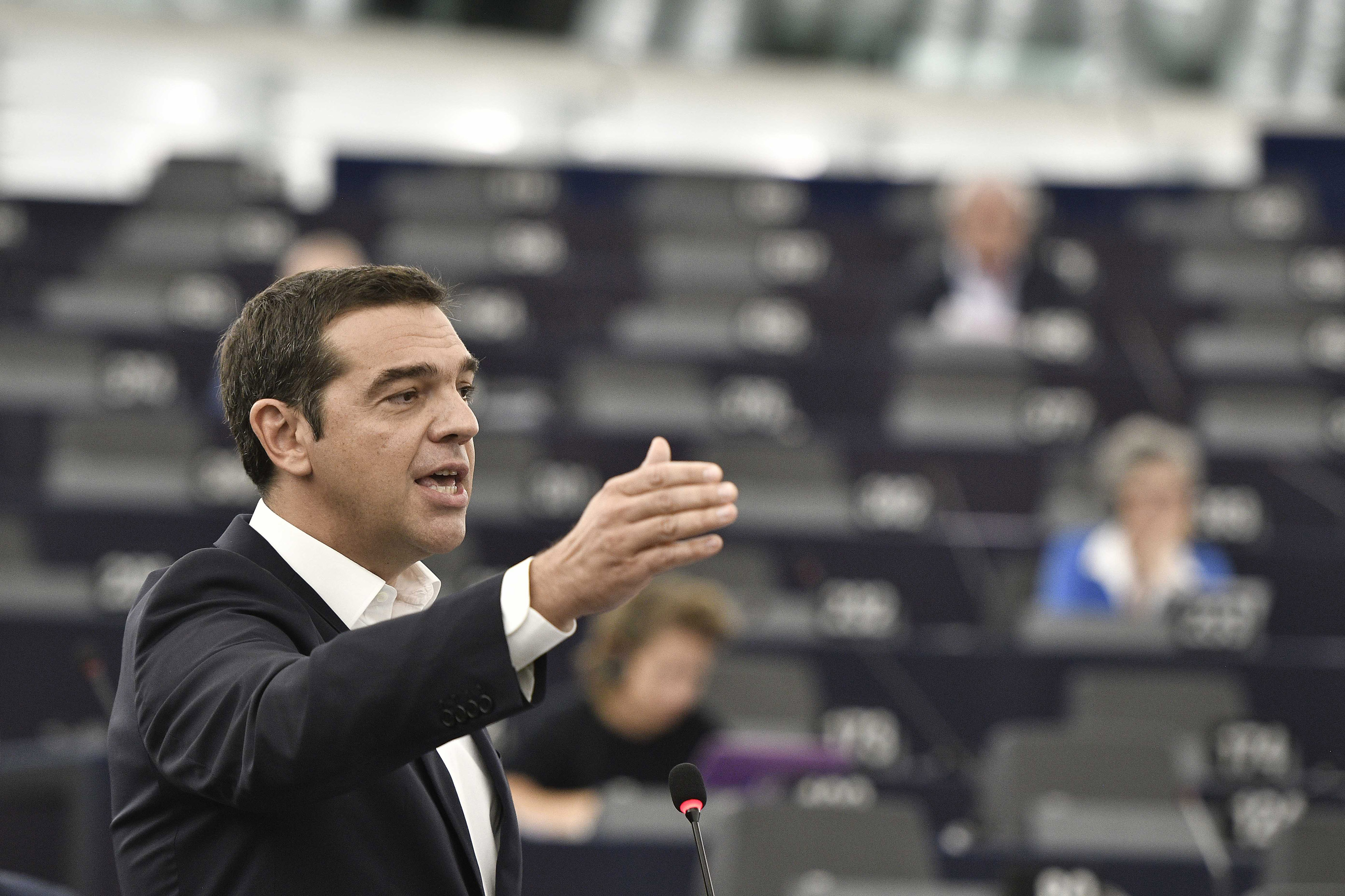 (Ξένη Δημοσίευση)  Ο πρωθυπουργός, Αλέξης Τσίπρας μιλάει στην Ολομέλεια του Ευρωπαϊκού Κοινοβουλίου στο Στρασβούργο για το μέλλον της Ευρώπης, την Τρίτη 11 Σεπτεμβρίου 2018.  ΑΠΕ-ΜΠΕ/ΓΡΑΦΕΙΟ ΤΥΠΟΥ ΠΡΩΘΥΠΟΥΡΓΟΥ/Andrea Bonetti