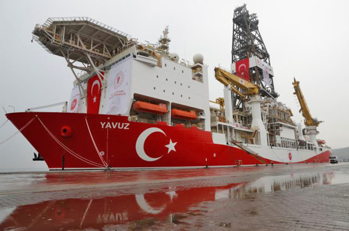 Turkish drilling vessel Yavuz is pictured at Dilovasi port in the western city of Kocaeli, Turkey, June 20, 2019. REUTERS/Murad Sezer