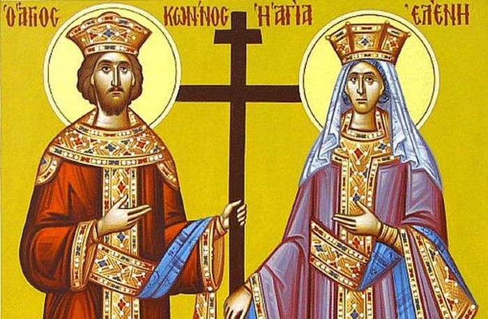 Γιορτή σήμερα 21 Μαΐου, εορτολόγιο: Άγιοι Κωνσταντίνος και Ελένη οι Ισαπόστολοι