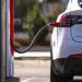 PETALUMA, CALIFORNIA - SEPTEMBER 23: A Tesla car sits parked at a Tesla Supercharger on September 23, 2020 in Petaluma, California. California Gov. Gavin Newsom signed an executive order directing the California Air Resources Board to establish regulations that would require all new cars and passenger trucks sold in the state to be zero-emission vehicles by 2035. Sales of internal combustion engines would be banned in the state after 2035. (Photo by Justin Sullivan/Getty Images)