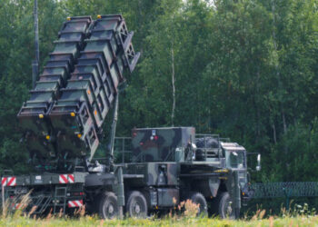 German Patriot air defence system units are seen at the Vilnius airport, ahead of a NATO summit, in Vilnius, Lithuania July 10, 2023. REUTERS/Ints Kalnins