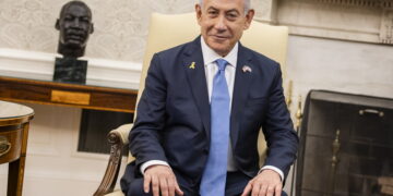 epa11496049 Israeli Prime Minister Benjamin Netanyahu looks on during a bilateral meeting with US President Joe Biden (not pictured) in the Oval Office at the White House, in Washington, DC, USA, 25 July 2024. US President Joe Biden hosts Israeli Prime Minister Netanyahu the day after Netanyahu delivered an address to a joint meeting of the US Congress.  EPA/SAMUEL CORUM / POOL