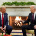 FILE PHOTO: U.S. President Joe Biden meets with President-elect Donald Trump in the Oval Office at the White House in Washington, U.S., November 13, 2024. REUTERS/Kevin Lamarque/File Photo