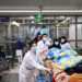 epa11036662 A person injured in an earthquake receives treatment at a hospital in Minhe Hui and Tu Autonomous County of Haidong City, Qinghai Province, China, 19 December 2023. Nine people have been confirmed dead and 124 others injured in the city of Haidong, northwest China's Qinghai Province, after a 6.2-magnitude earthquake jolted the neighboring Gansu Province late Monday evening, according to local authorities. The epicenter was located just 5 km from the border between the two provinces. Many areas in Qinghai have felt strong tremors. The United States Geological Survey (USGS) listed an alternate reading of 5.9 magnitude for the earthquake.  EPA/XINHUA / Zhang Hongxiang CHINA OUT / UK AND IRELAND OUT  /       MANDATORY CREDIT  EDITORIAL USE ONLY  EDITORIAL USE ONLY