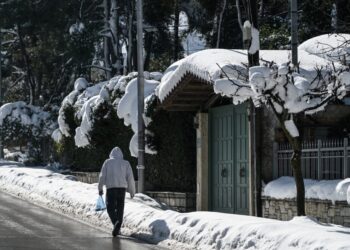 ΚΑΚΟΚΑΙΡΙΑ "ΜΠΑΡΜΠΑΡΑ"- ΧΙΟΝΙΑ ΣΤΗ ΡΟΔΟΠΟΛΗ ΤΟΥ ΔΗΜΟΥ ΔΙΟΝΥΣΟΥ (ΜΙΧΑΛΗΣ ΚΑΡΑΓΙΑΝΝΗΣ/EUROKINISSI)