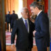 European Council President Antonio Costa welcomes Greece's Prime Minister Kyriakos Mitsotakis as he arrives for an informal EU leaders' retreat at the Palais d'Egmont in Brussels, Belgium on February 3, 2025.     NICOLAS TUCAT/Pool via REUTERS