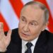 Russian President Vladimir Putin speaks during a joint media statement with Malaysian Prime Minister Anwar following their talks at the Kremlin in Moscow, Russia May 14, 2025. Alexander Nemenov/Pool via REUTERS