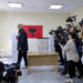 Albania's ruling Socialist party leader Edi Rama leaves a voting station during a general election where Rama is seeking a fourth term as Albania's prime minister in Tirana, Albania Sunday, May 11, 2025. (AP Photo/Vlasov Sulaj)
