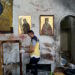 A civil defence member inspects the damage after a blast rocked the Mar Elias Church according to witnesses, in the Dweila neighbourhood of Damascus, Syria June 22, 2025. REUTERS/Firas Makdesi