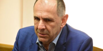 Περιοδεία του υπουργού Εξωτερικών  Γιώργου Γεραπετρίτη στην Αργολίδα, Πέμπτη 30 Μαΐου 2024. 
(ΒΑΣΙΛΗΣ ΠΑΠΑΔΟΠΟΥΛΟΣ/EUROKINISSI)