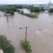A drone view of vehicles partially submerged in flood water following torrential rains that unleashed flash floods along the Concho River in San Angelo, Texas, U.S., July 4, 2025, in this screen grab obtained from a social media video. Patrick Keely/via REUTERS  THIS IMAGE HAS BEEN SUPPLIED BY A THIRD PARTY. MANDATORY CREDIT. NO RESALES. NO ARCHIVES. REFILE - CORRECTING NAME OF RIVER FROM "GUADALUPE" TO "CONCHO" AND MONTH FROM "JUNE" TO "JULY".