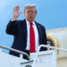 U.S. President Donald Trump boards Air Force One as he departs for Alaska to meet with Russian President Vladimir Putin to negotiate for an end to the war in Ukraine, from Joint Base Andrews in Maryland, U.S., August 15, 2025. REUTERS/Kevin Lamarque