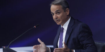 O πρωθυπουργός Κυριάκος Μητσοτάκης απαντάει σε ερωτήσεις δημοσιογράφων κατά τη διάρκεια συνέντευξης Τύπου στο πλαίσιο της 89ης Διεθνούς 'Εκθεσης Θεσσαλονίκης, Κυριακή 7 Σεπτεμβρίου 2025.  ΑΠΕ-ΜΠΕ/ΑΠΕ-ΜΠΕ/ΑΧΙΛΛΕΑΣ ΧΗΡΑΣ