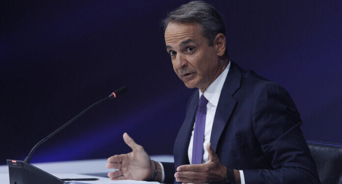 O πρωθυπουργός Κυριάκος Μητσοτάκης απαντάει σε ερωτήσεις δημοσιογράφων κατά τη διάρκεια συνέντευξης Τύπου στο πλαίσιο της 89ης Διεθνούς 'Εκθεσης Θεσσαλονίκης, Κυριακή 7 Σεπτεμβρίου 2025.  ΑΠΕ-ΜΠΕ/ΑΠΕ-ΜΠΕ/ΑΧΙΛΛΕΑΣ ΧΗΡΑΣ