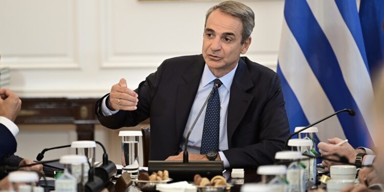 Συνεδρίση του Υπουργικού Συμβουλίου υπό τον Πρωθυπουργό Κυριάκο Μητσοτάκη, στο Μέγαρο Μαξίμου. Παρασκευή 29 Αυγούστου 2025 (ΜΙΧΑΛΗΣ ΚΑΡΑΓΙΑΝΝΗΣ / EUROKINISSI)