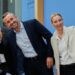 Co-leaders of Alternative for Germany party, or AfD, Alice Weidel, right, and Tino Chrupalla, left, and top candidate for the Saxony-Anhalt state elections Ulrich Siegmund, center, attend a press conference in Berlin, Germany, Monday, Sept. 7, 2026. (AP Photo/Ebrahim Noroozi)