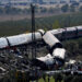Rescue personnel work at the site of the collision of two high-speed trains between the towns of Mora and Orgaz, near Toledo, Spain, October 28, 2026. REUTERS/Violeta Santos Moura