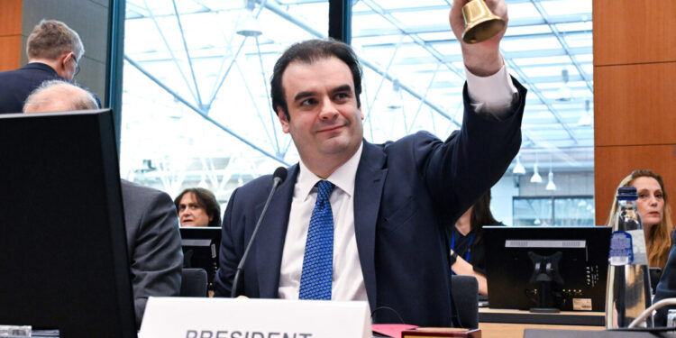 Συνεδρίαση του Eurogroup, στις Βρυξέλλες, Δευτέρα 9 Μαρτίου 2026.
*ΠΡΟΣΟΧΗ ΜΟΝΟ EDITORIAL USE * (POOL PHOTO/ΕΥΡΩΠΑΪΚΗ ΕΝΩΣΗ/EUROKINISSI)